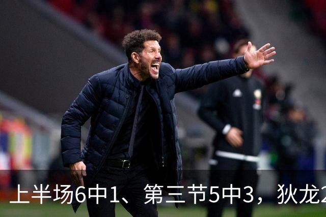 上半场6中1、第三节5中3，狄龙27分钟10分正负值-29